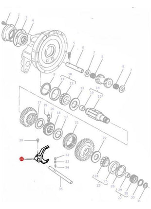 Massey Ferguson - Transmission Fork - 3383131M1 - Farming Parts