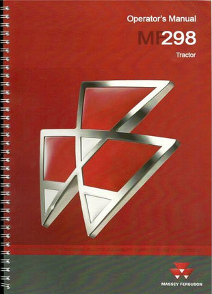 Massey Ferguson - 298 Operators Manual - 1856521M3 - Farming Parts