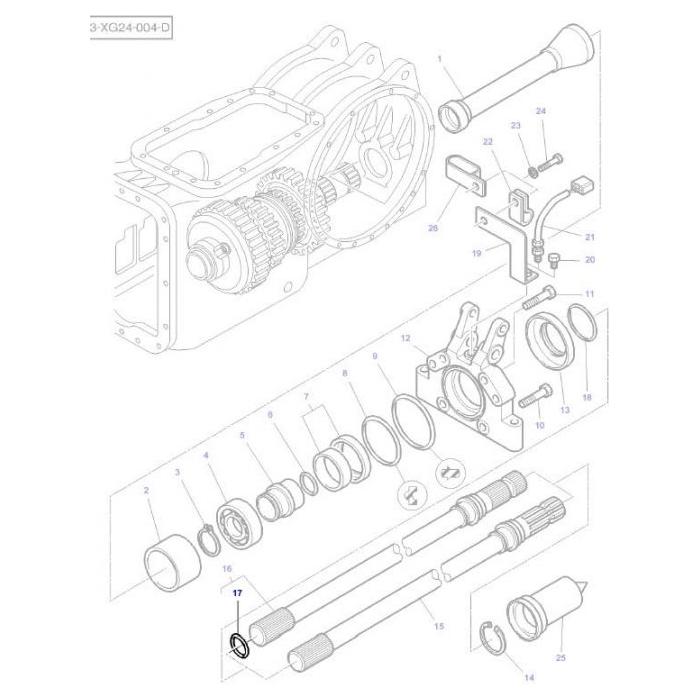 Massey Ferguson - O Ring - 3814821M1 - Farming Parts