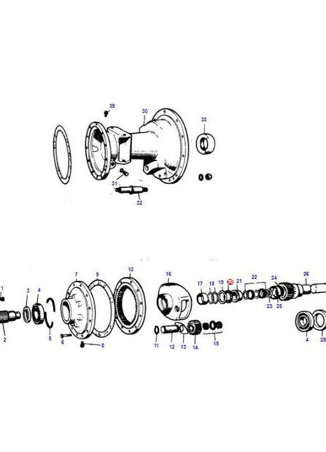 Massey Ferguson - Bearing - 185379M1 - Farming Parts