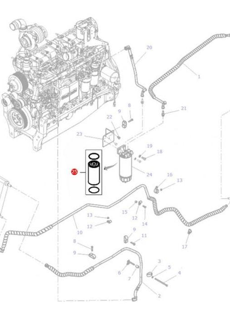 Massey Ferguson - Fuel Filter - 3905873M91 - Farming Parts