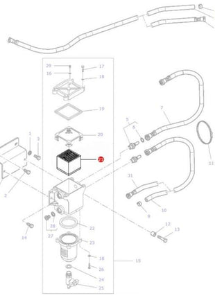 Massey Ferguson - Pre-fuel Filter - 3907943M1 - Farming Parts