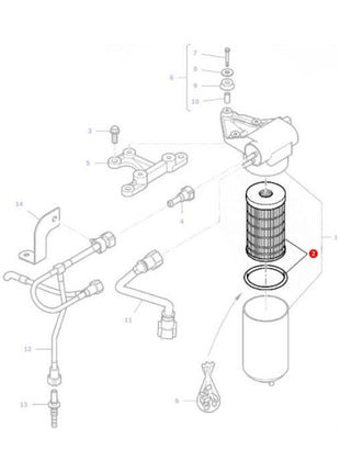 Massey Ferguson - Fuel Filter - 4225393M1 - Farming Parts