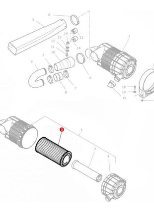 Massey Ferguson - Filter Air Outer - 4270033M1 - Farming Parts