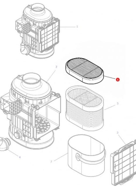 Massey Ferguson - Filter Air Inner - 4288979M1 - Farming Parts