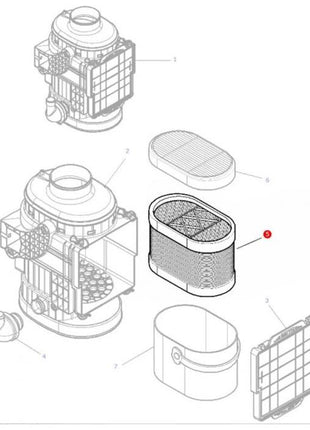 Massey Ferguson - Filter Air Outer - 4288978M1 - Farming Parts