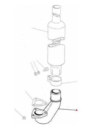 Massey Ferguson - Exhaust Elbow - 1862807M1 - Farming Parts