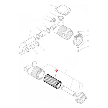 Massey Ferguson - Filter Air Outer - 4270035M1 - Farming Parts