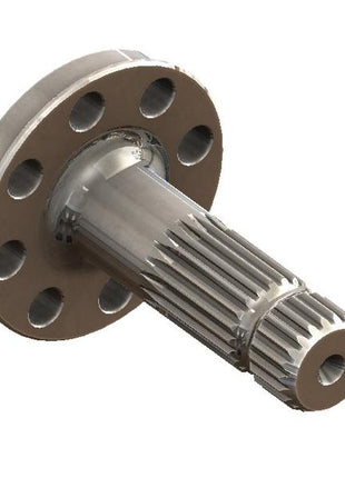 A cylindrical metal shaft known as the PTO Output Shaft (Sparex Part Number: S.260324) from the Sparex brand features a flanged end with multiple bolt holes and external splines on the opposite end, commonly classified under its specific tariff code.