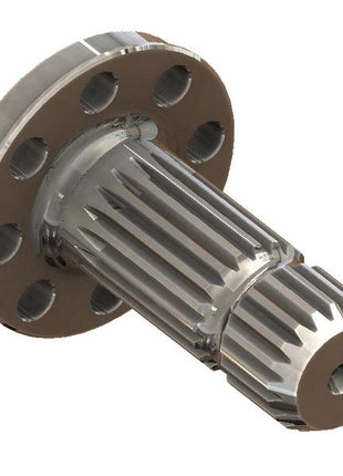 Introducing the PTO Output Shaft from Sparex (Part Number: S.260325) – a high-quality metal gear shaft designed with a flanged end, multiple holes, and a robust spline for efficient torque transfer.