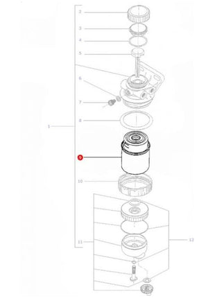 Massey Ferguson - Filter Element - 3780931M1 - Farming Parts