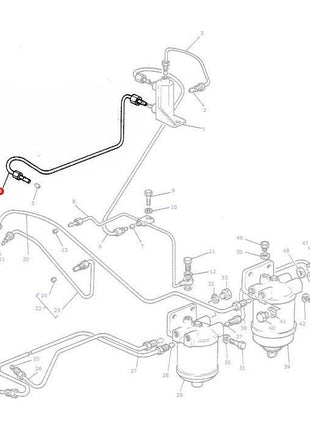 Massey Ferguson - Fuel Pipe - 884472M94 - Farming Parts