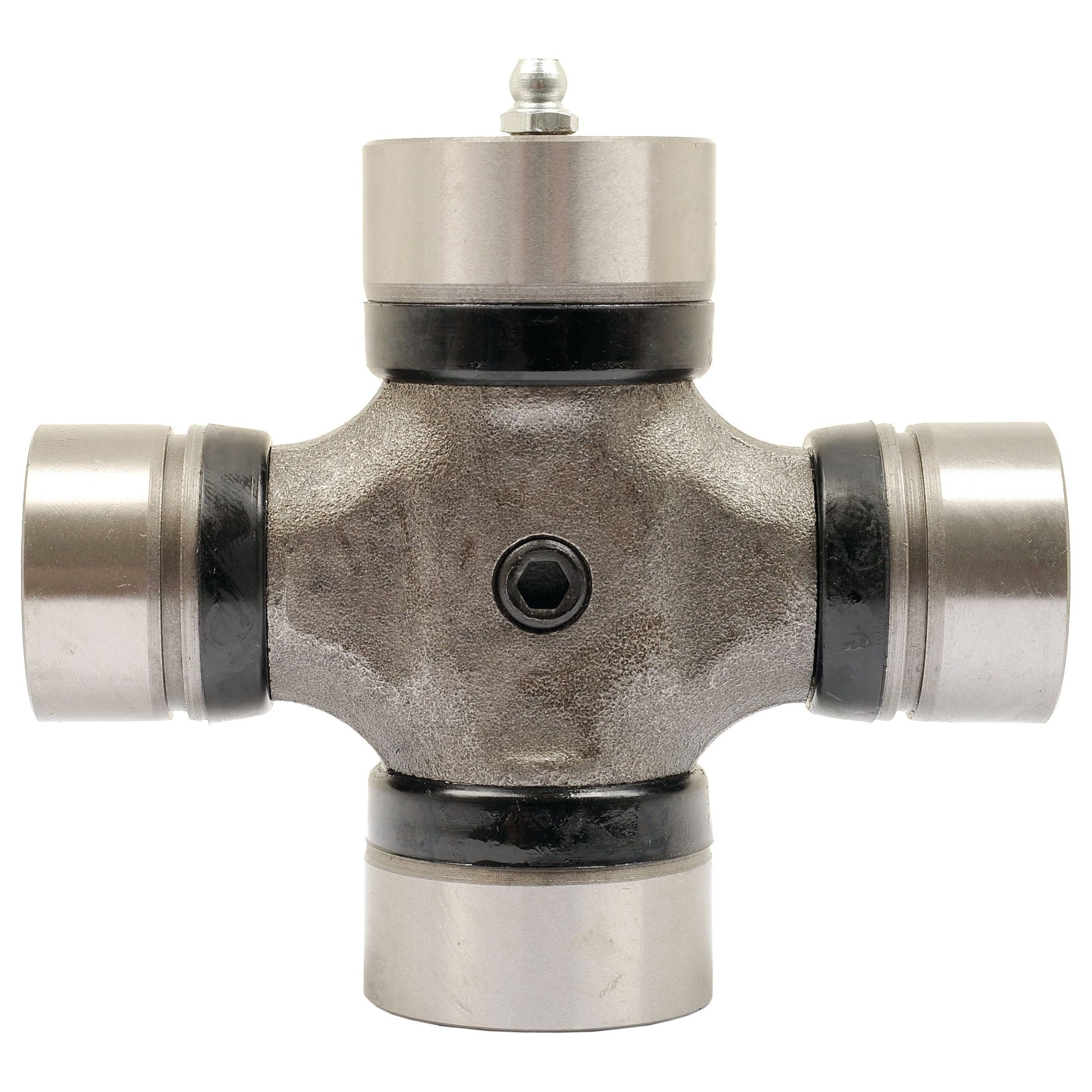 The Weasler Universal Joint - 33.3 x 110.7 & 39.9 x 94.5mm (Standard Duty), also known as Sparex Part No.S.26358, features four cylindrical ends connected by a central cross-shaped piece and is part of the Standard Italian Series, making it ideal for transmitting torque and rotational motion in mechanical systems.
