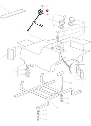 Massey Ferguson - Fuel Sender Unit - 3713028M1 - Farming Parts