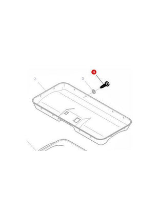 Massey Ferguson - Cladding Screw M5x16 - 3010506X1 - Farming Parts