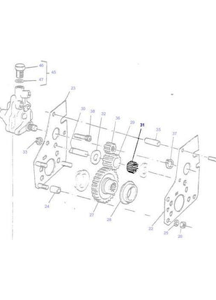 Massey Ferguson - Pump Drive Roller - 834167M1 - Farming Parts