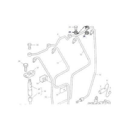 Massey Ferguson - Leak Off Washer - 376518X1 - Farming Parts