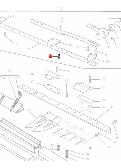 Massey Ferguson - Knife Section Rivet - 480814M92 - Farming Parts