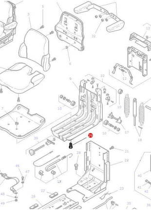 Massey Ferguson - Bolt Cap HD M8x16 - 3009285X1 - Farming Parts