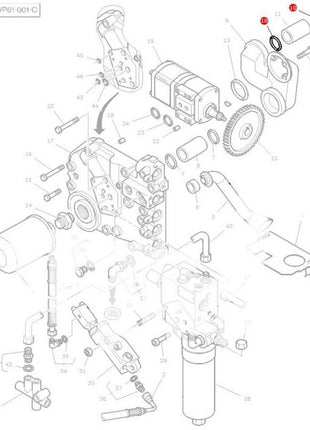 Massey Ferguson - Pump O Ring - 359229X1 - 70925639 - Farming Parts