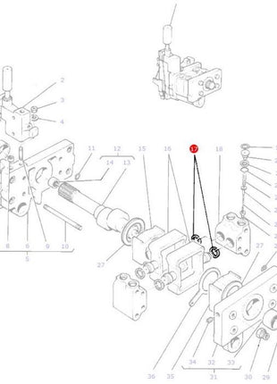 Massey Ferguson - Piston Ring Hydraulic Pump - 897493M1 - Farming Parts