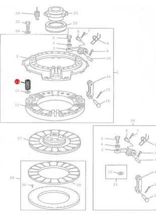 Massey Ferguson - Spring - 886396M1 - Farming Parts