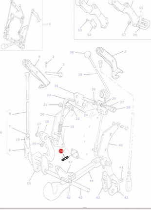 Massey Ferguson - Stud  1/2 UNC/UNF - 1860900M2 - Farming Parts