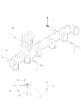 Massey Ferguson - Lock Nut M10 - V513601002 - Farming Parts