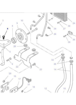 Massey Ferguson - Bolt M12x45 - 3009509X1 - Farming Parts