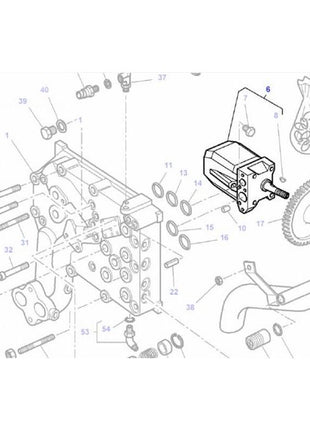 Massey Ferguson - Hydraulic Pump - 3716370M5 - Farming Parts