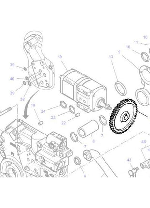 Massey Ferguson - Pinion - 3797108M1 - Farming Parts