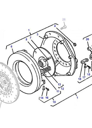 Massey Ferguson - Clutch Assy - 3909541M91 - Farming Parts