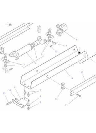 Massey Ferguson - Mounting Damper - 658081M2 - Farming Parts