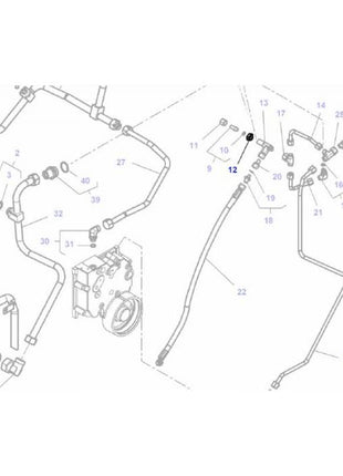 Massey Ferguson - Nut M16X1.5 - 1440231X1 - Farming Parts