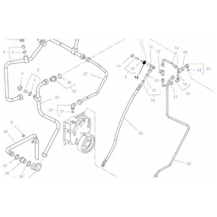 Massey Ferguson - Nut M16X1.5 - 1440231X1 - Farming Parts