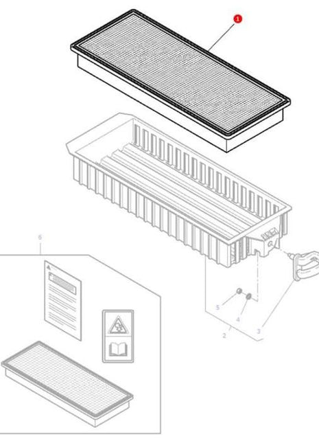 Massey Ferguson - Filter Cab - 4378102M1 - Farming Parts