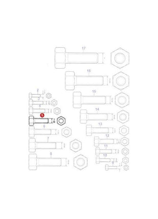 Massey Ferguson - Bolt 7/16 x 13/8 UNF - 353562X1 - Farming Parts