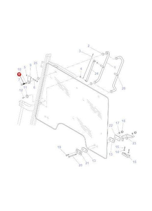 Massey Ferguson - Bolt Hinge - 3008490X1 - Farming Parts