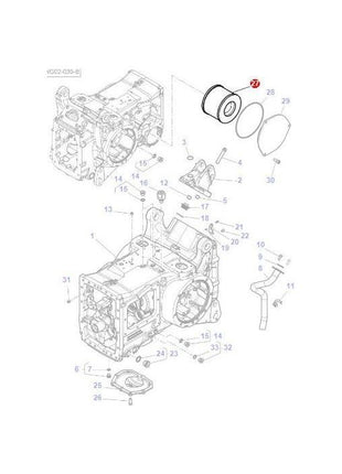 Massey Ferguson - Filter - 3714453M2 - Farming Parts