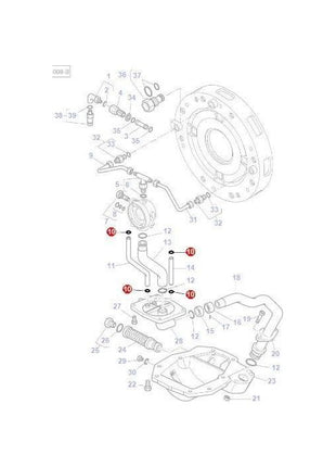 Massey Ferguson - O Ring Wet Clutch - 70923561 - Massey Tractor Parts