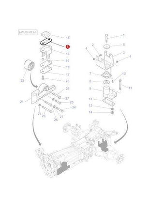 Massey Ferguson - Plate Cab Mounting - 4288240M1 - Farming Parts