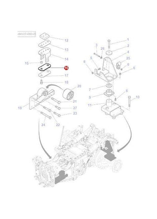 Massey Ferguson - Plate Cab Mounting - 4288241M1 - Farming Parts