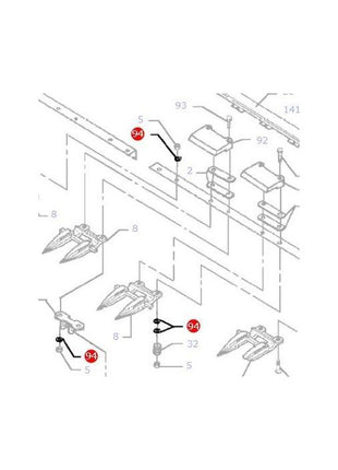 Massey Ferguson - Washer Flat M10 - D20400419 - 390734X1 - Farming Parts