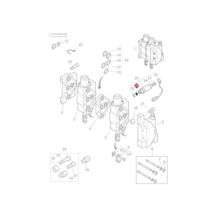 Massey Ferguson - O Ring Diameter 19.4x2.1 - 3019398X1 - Farming Parts