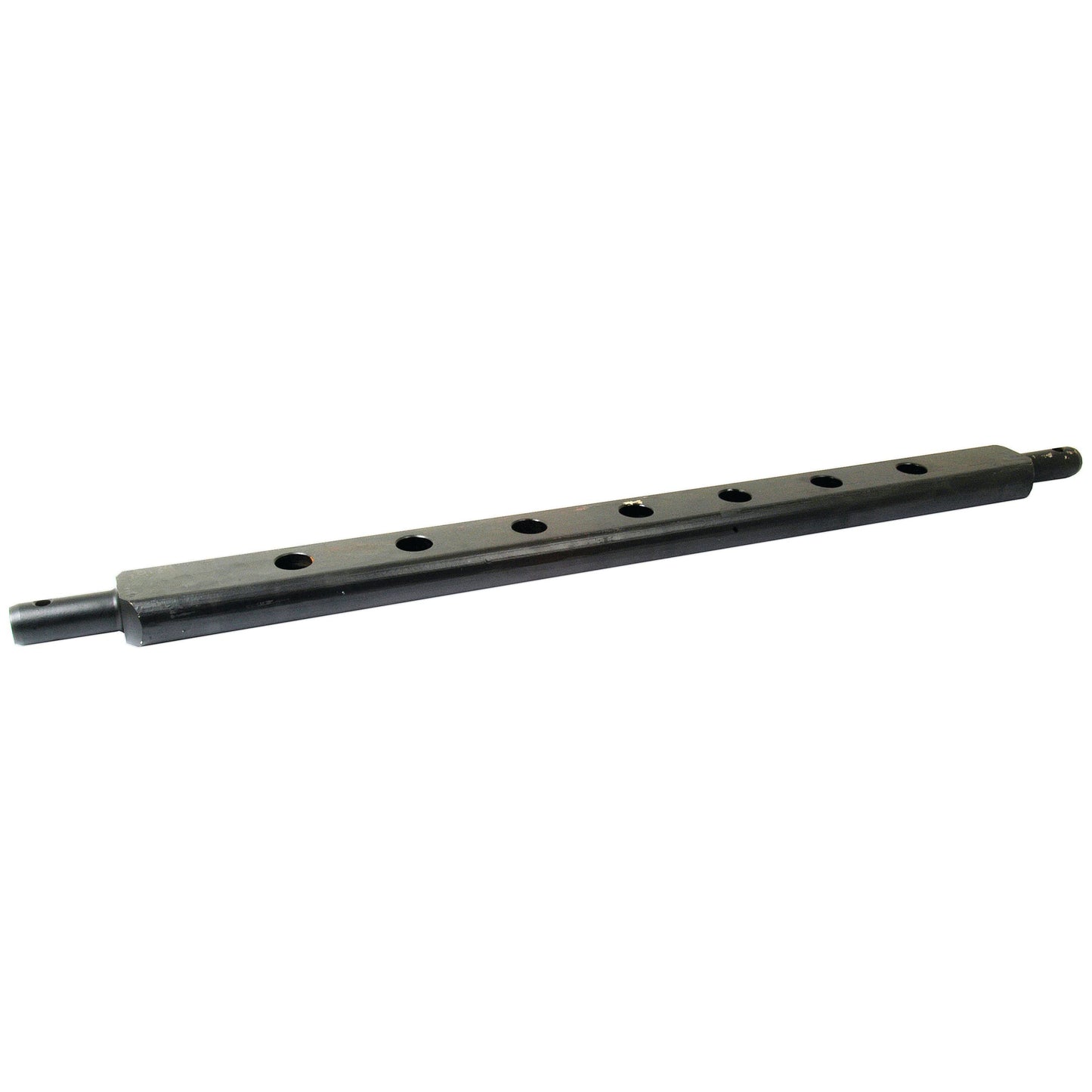 The Sparex Flat Drawbar (Cat. 3), a robust metal cylindrical rod, features seven evenly spaced holes along its 1085mm length and threaded ends, identified by Sparex Part No. S.29139.