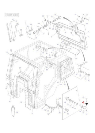 Massey Ferguson - Washer Hinge - 3901236M1 - Farming Parts