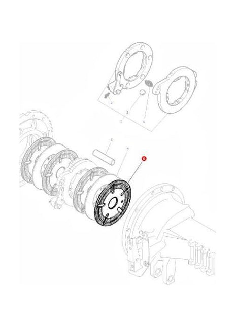 Massey Ferguson - Brake Disc - 3823952M1 - Farming Parts