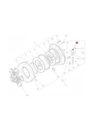 Massey Ferguson - Nut Finger Bolt - 353430X1 - Farming Parts