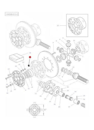 Massey Ferguson - Nut Pinion - 891947M1 - Farming Parts