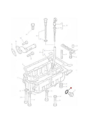 Massey Ferguson - O Ring Sump Bung - 3638382M1 - Farming Parts